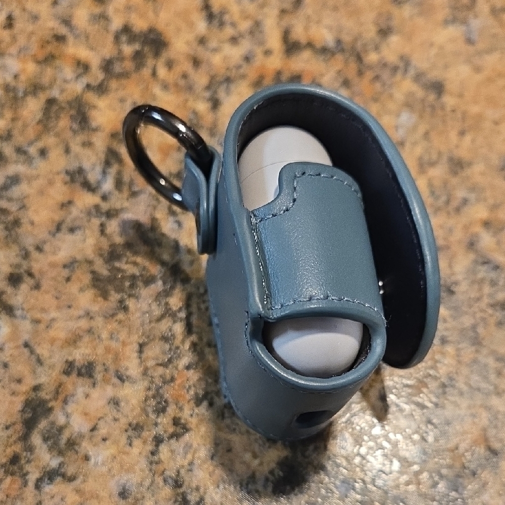 Coach Teal Leather Earbud Pouch - Picture 5 of 8